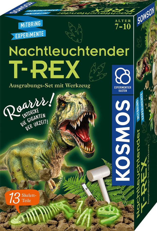 T-REX nachtleuchtend (Ausgrabungs-Set mit Werkzeug) - Experimentierkasten