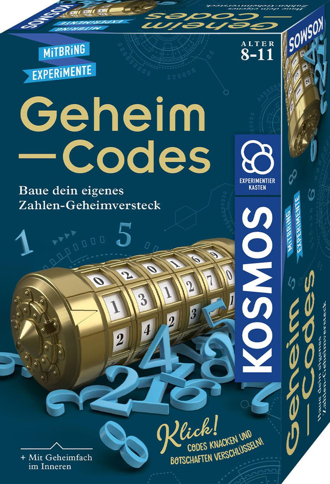 KOSMOS 658076 - Geheim Codes, Zahlen Geheimverstecke, Experimentierkasten