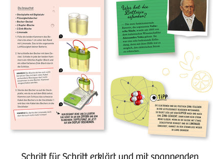 Limo-Uhr - Erzeuge Strom aus deiner Limonade - Experimentierkasten