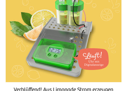 Limo-Uhr - Erzeuge Strom aus deiner Limonade - Experimentierkasten