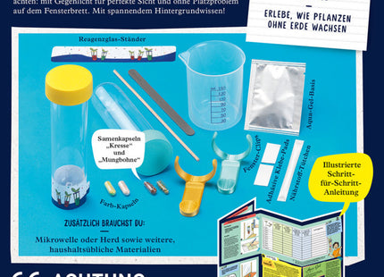 KOSMOS 658168 - Fun Science Aqua-Gel Pflanzen, Wurzelwachstum hautnah erleben, Experimentierkasten