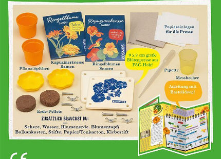 Blüten-Presse - Züchte und sammle Pflanzen und presse sie - Experimentierkasten