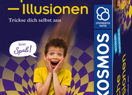 KOSMOS Optische Illusionen – Experimentierkasten ab 8 Jahren – Originalverpackung des Sets Optische Illusionen mit zehn Versuchen