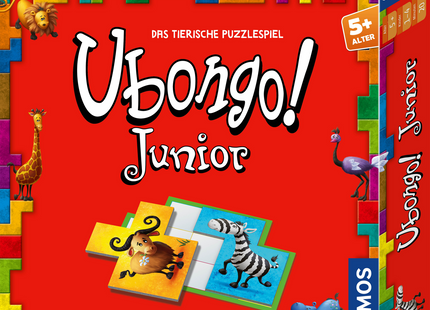 KOSMOS Ubongo Junior – Tierisches Legespiel ab 5 Jahren – Originalverpackung des tierischen Legespiels ab 5 Jahren