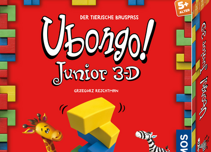 KOSMOS Ubongo Junior 3-D – Bauspiel ab 5 Jahren – Verpackung Vorderseite