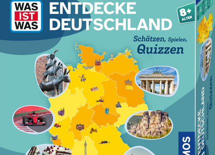 WAS IST WAS – Entdecke Deutschland – Verpackung mit Deutschlandkarte und Sehenswürdigkeiten