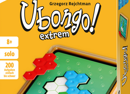 KOSMOS Ubongo! Extrem Brain Games – Solo-Puzzles mit Hex-Teilen – Originalverpackung von Ubongo Extrem Brain Games