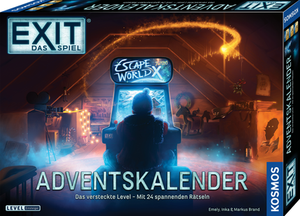 EXIT Adventskalender – Das versteckte Level: Rätselspaß ab 10 Jahren – Verpackung Vorderseite
