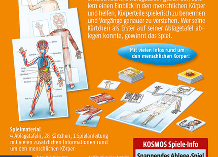 WAS IST WAS Junior – Mein Körper – Rückseite mit Informationen zum Körper-Lernspiel
