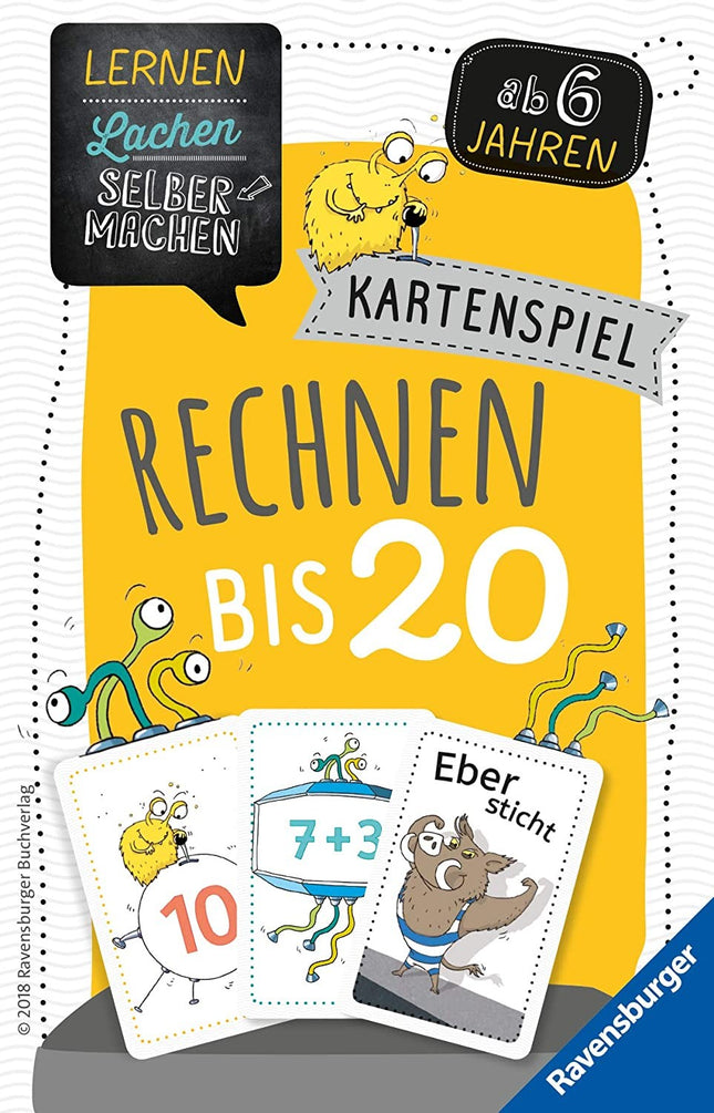 Lernen Lachen Selbermachen: Kartenspiel Rechnen bis 20 - Kartenspiel ab 6 Jahre