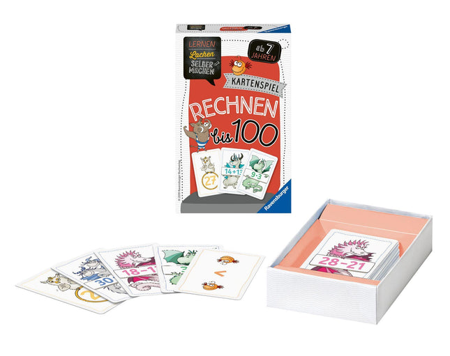 Lernen Lachen Selbermachen: Rechnen bis 100 - Kartenspiel ab 7 Jahre