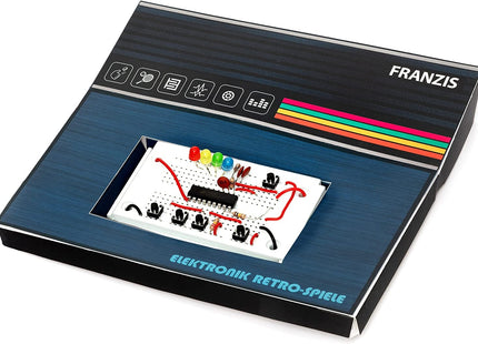 Franzi 504093 - Adventskalender Elektronik-Retro-Spiele, 24 Spiele der 70er und 80er zum Selberbauen