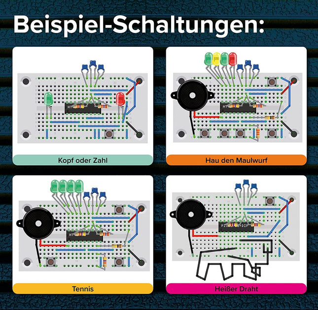 Franzi 504093 - Adventskalender Elektronik-Retro-Spiele, 24 Spiele der 70er und 80er zum Selberbauen