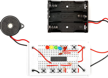 Franzi 504093 - Adventskalender Elektronik-Retro-Spiele, 24 Spiele der 70er und 80er zum Selberbauen