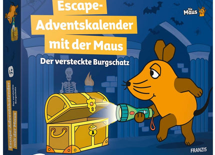 Franzis 67211 - Escape-Adventskalender mit der Maus, Der versteckte Burgschatz, 24 Rätsel