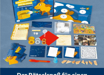 Franzis 67211 - Escape-Adventskalender mit der Maus, Der versteckte Burgschatz, 24 Rätsel