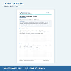 Bernoulli-Ketten verstehen – kostenloses Mathe-Arbeitsblatt mit Lösungen (PDF)