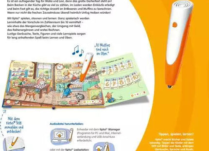 tiptoi Zahlen und Mengen – Lernbuch ab 4 Jahren – Rückseite mit Inhaltsübersicht