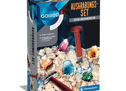 Clementoni Galileo Steine & Mineralien – Ausgrabungs-Set ab 7 Jahren