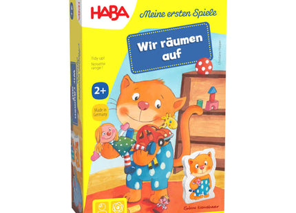 HABA Meine ersten Spiele – Wir räumen auf! – Originalverpackung des HABA Zuordnungsspiels