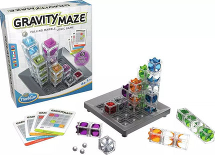 ThinkFun Gravity Maze – Spielmaterial mit Türmen, Kugeln und Aufgabenkarten