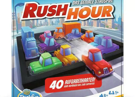 ThinkFun Rush Hour – Verpackung mit rotem Auto im Stau
