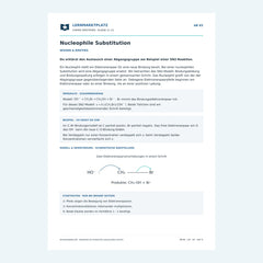 Nucleophile Substitution – kostenloses Chemie-Arbeitsblatt mit Lösungen (PDF)