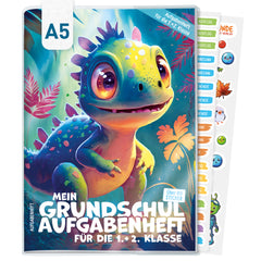 Häfft Grundschul-Hausaufgabenheft A5 – 1./2. Klasse, undatiert, Kleiner Dino