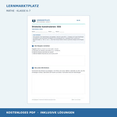 Dreiecke konstruieren: SSS – kostenloses Mathe-Arbeitsblatt mit Lösungen (PDF)
