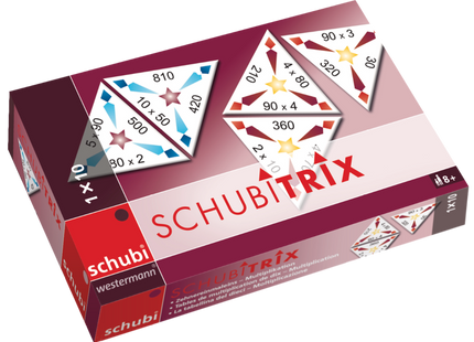 SCHUBITRIX Mathematik – Zehnereinmaleins bis 900 – Originalverpackung mit Beispielkarten