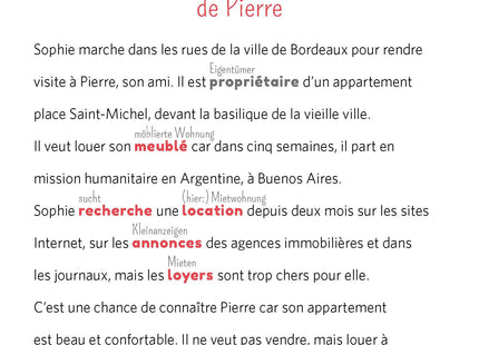 Blick ins Buch – Beginn der Geschichte L’appartement de Pierre
