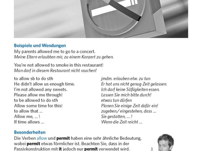 Blick ins Buch – Wendungen und Beispiele zum Verb allow