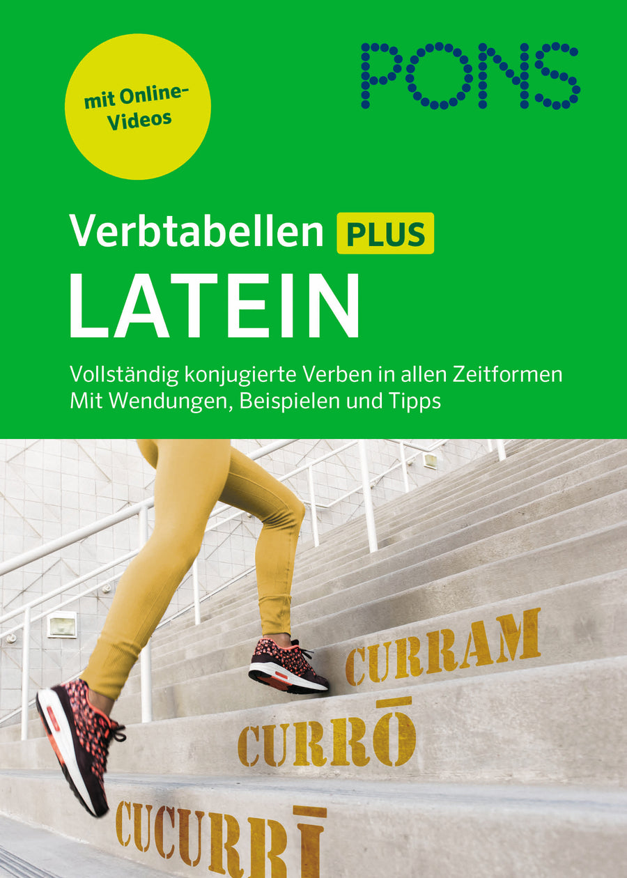 PONS Verbtabellen Plus Latein – Konjugationen, Übungen und Lernvideos – Originalcover