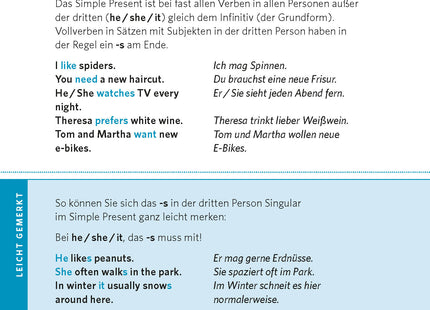 Blick ins Buch – Erklärung einfacher englischer Zeitformen