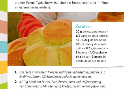 Blick ins Buch – spanisches Rezept als Beispiel für Lernen mit allen Sinnen