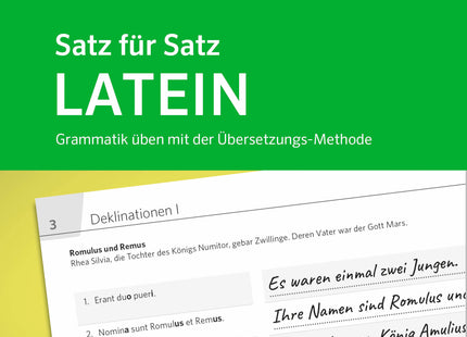 PONS Satz für Satz Latein Grammatik – Übersetzen im 1.–4. Lernjahr – Originalcover