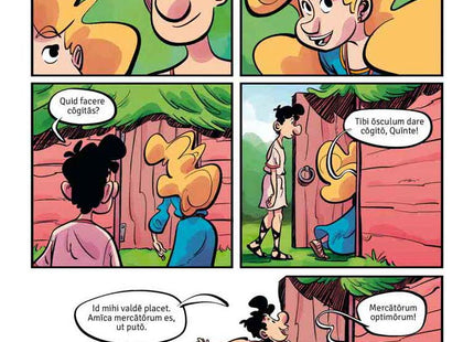 PONS Sprachlern-Comic Latein – Wortschatz und Grammatik mit Geschichte – Comicseite mit lateinischen Dialogen