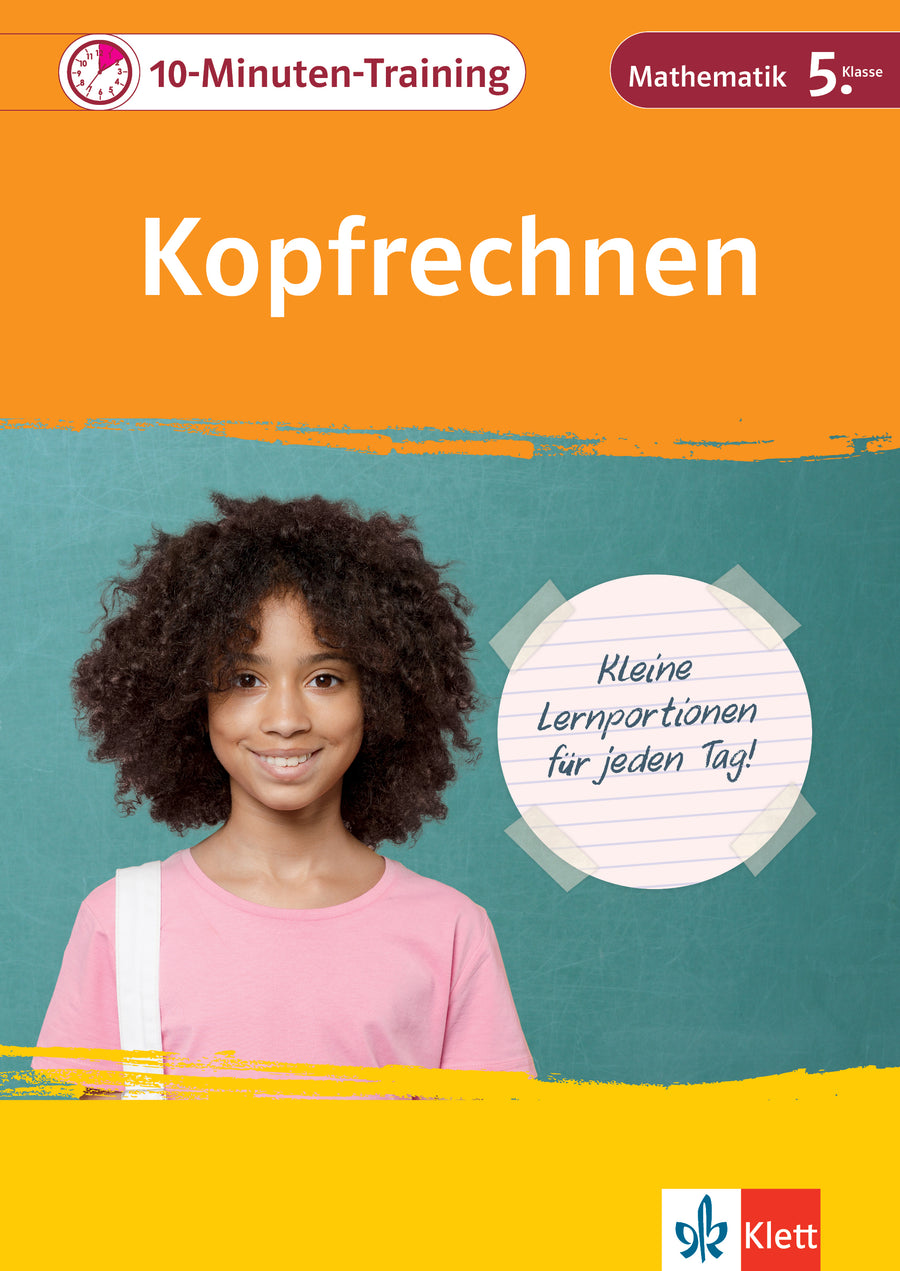 Originalcover: Klett 10-Minuten-Training Mathematik – Kopfrechnen 5. Klasse