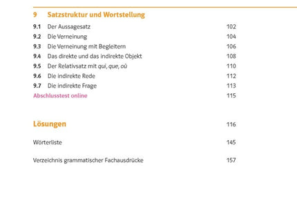Klett Sicher in Französisch Grammatik 1./2. Lernjahr