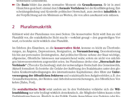 Beispielseite zum Thema Pluralismus aus Mein Ziel Abitur Ethik