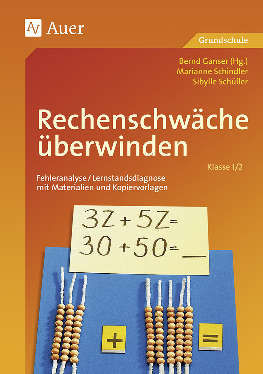 Buchcover: Rechenschwäche überwinden – Klasse 1/2 – Auer Verlag