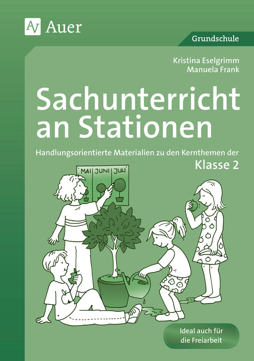 Originalcover: Sachunterricht an Stationen – Klasse 2 – Auer Verlag
