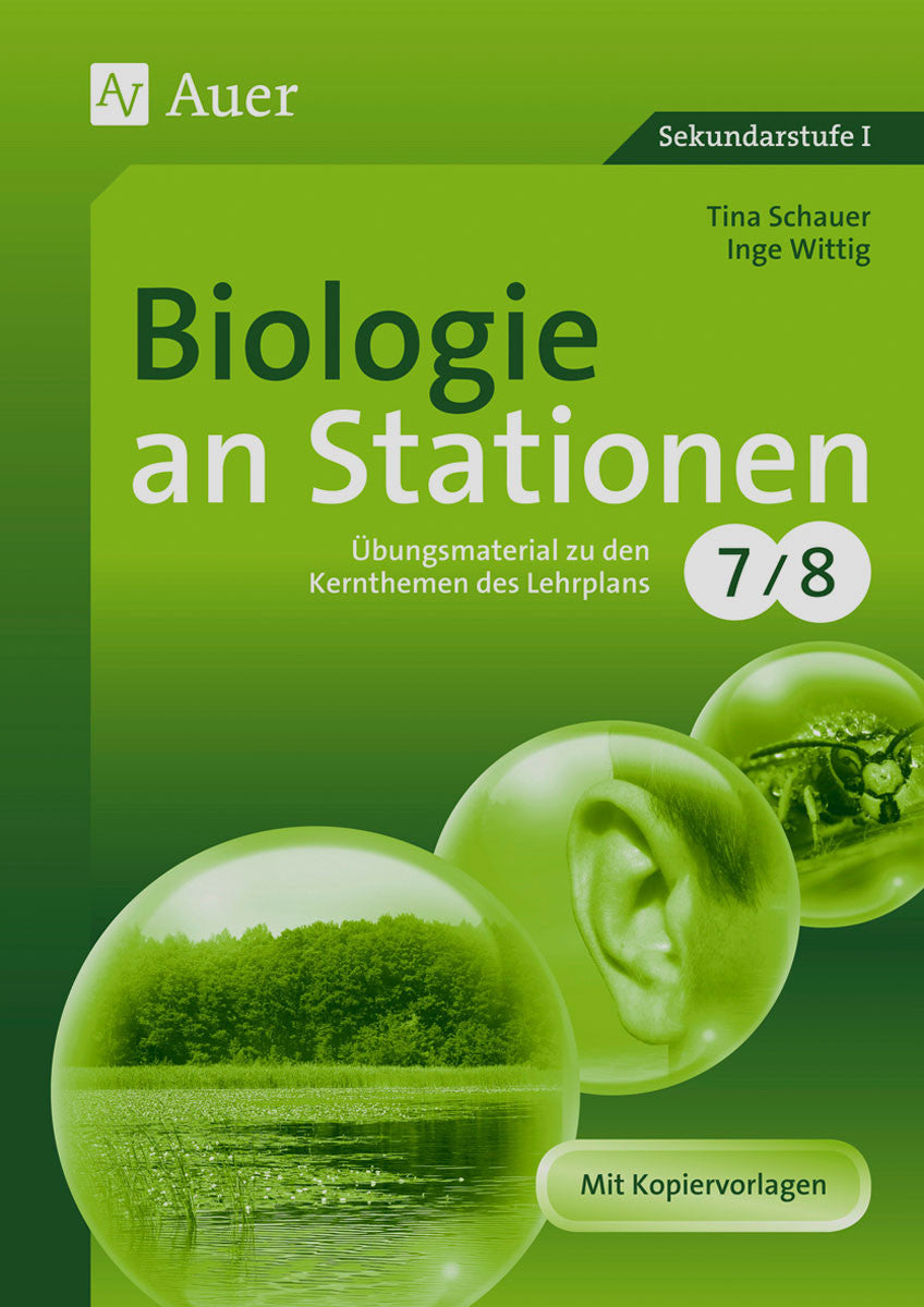 Originalcover: Biologie an Stationen – Klasse 7/8 – Auer Verlag