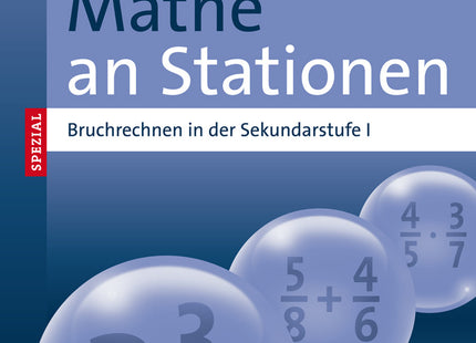 Originalcover: Mathe an Stationen, Bruchrechnen – Auer Verlag