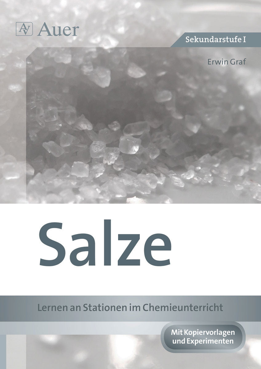 Originalcover: Salze – Lernen an Stationen im Chemieunterricht | Klasse 7–9 – Auer Verlag