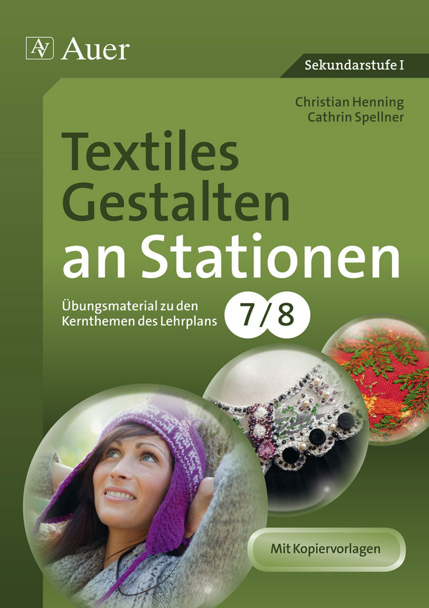 Textiles Gestalten an Stationen – Klasse 7/8 – Originalcover des Verlags