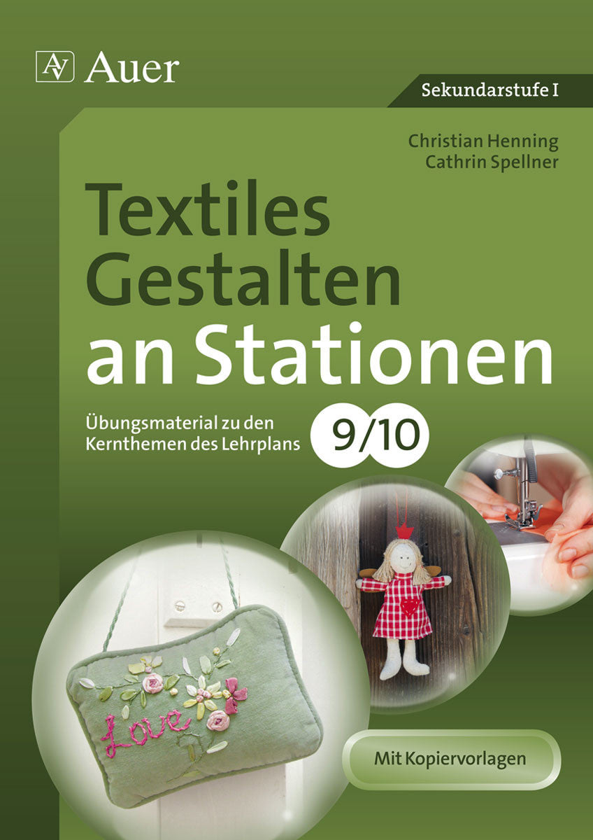 Textiles Gestalten an Stationen – Klasse 9/10 – Originalcover des Verlags