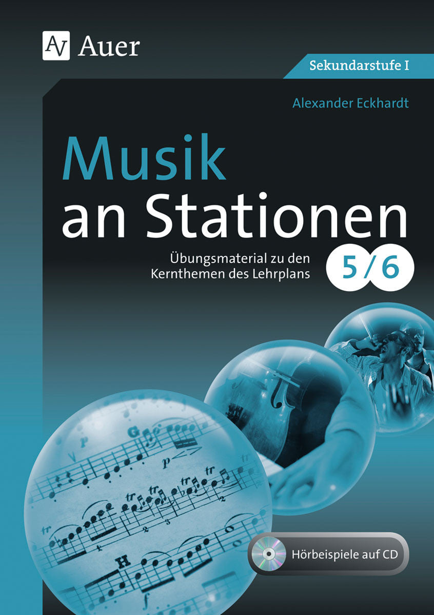 Originalcover: Musik an Stationen – Klasse 5/6, mit Audio-CD – Auer Verlag