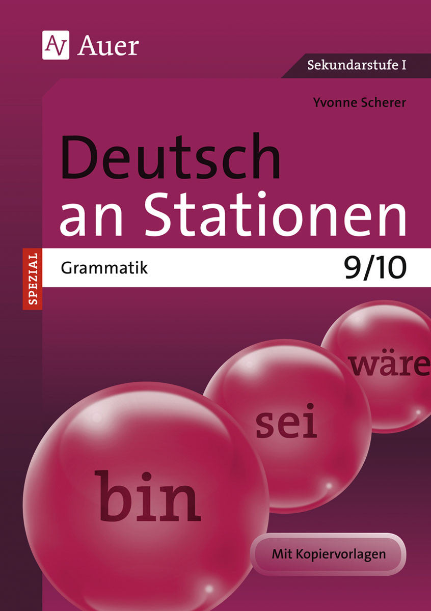 Deutsch an Stationen Spezial: Grammatik – Klasse 9/10 – Originalcover