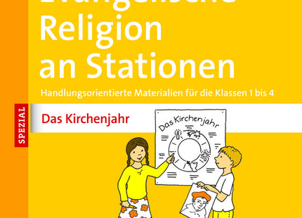 Buchcover: Evangelische Religion an Stationen Das Kirchenjahr – Auer Verlag